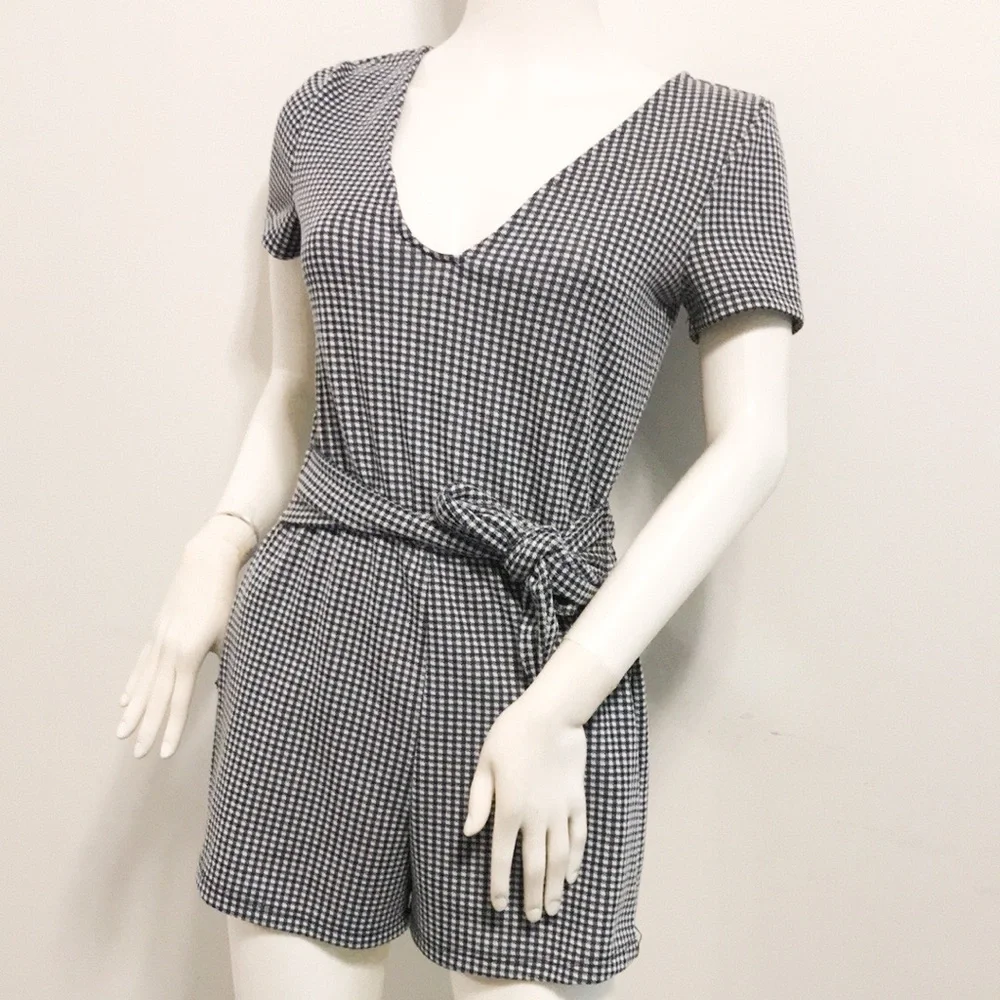 Zara trafulac gingham romper play suit - Picture 2 of 7